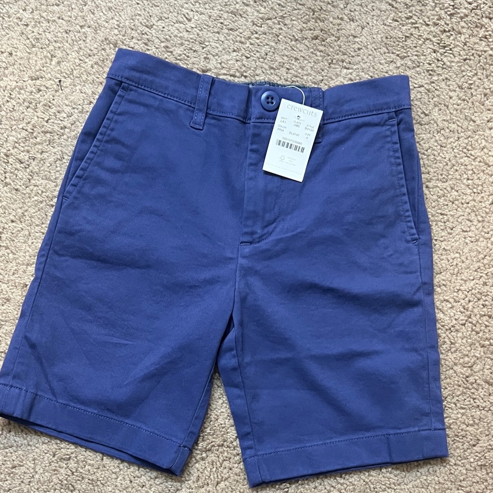 J crew crewcuts Blue Chino Shorts NWT